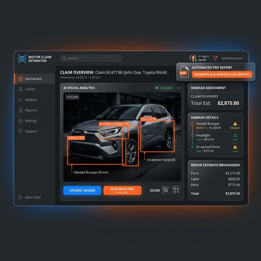 AI Motor Claim Estimator
